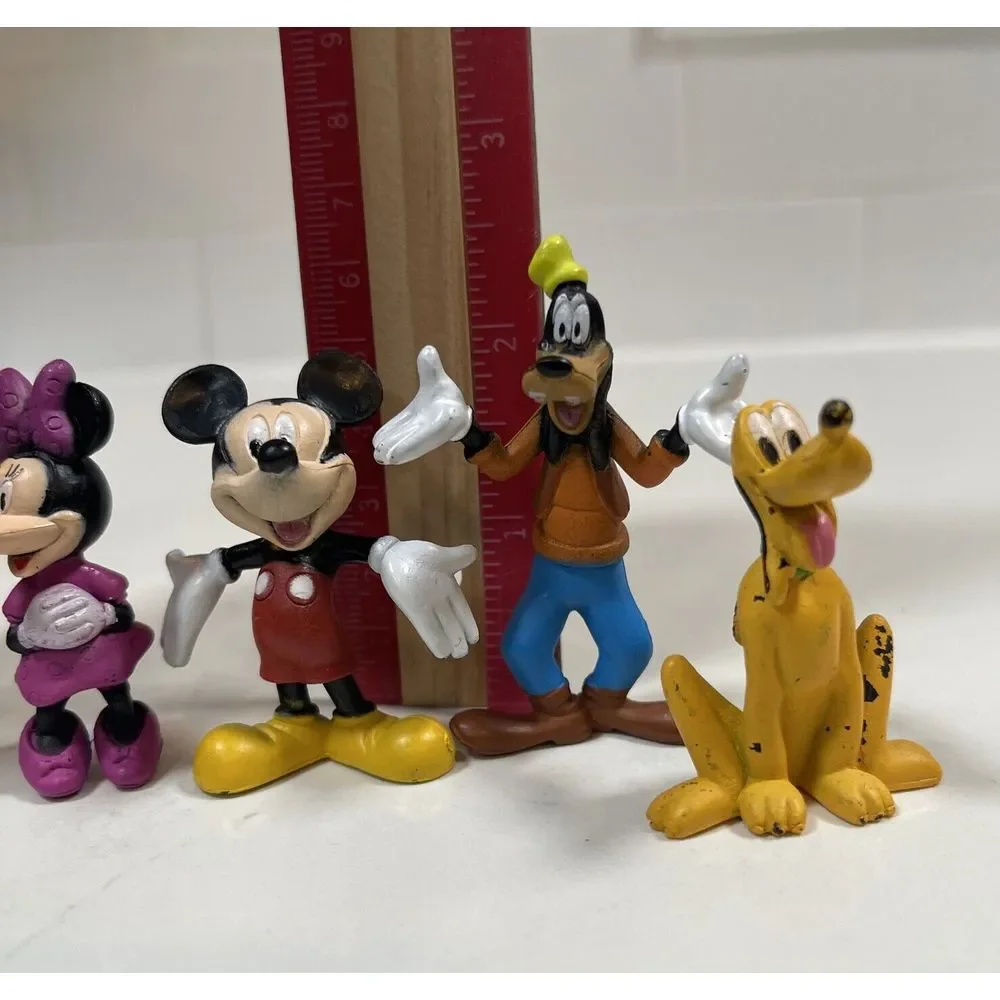 Disney Figures Mickey Minnie Donald Daisy‎ Pluto Toy Cake Topper Lot Collectible